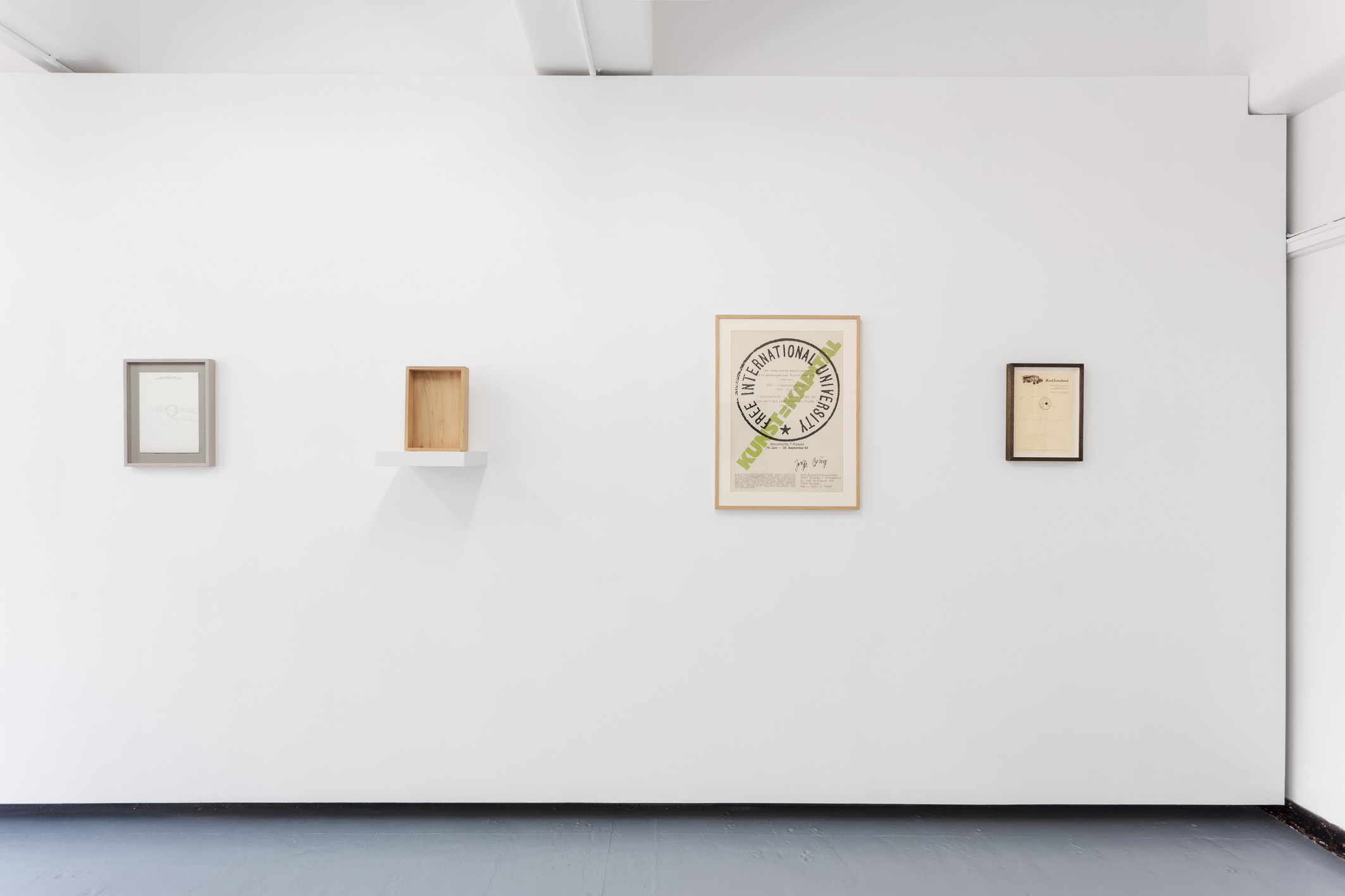 Installation view of Aktion. Photo: Christo Crocker